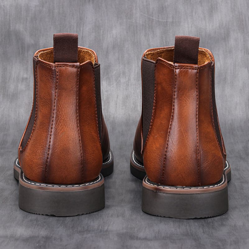 Bota Chelsea Masculina De Couro