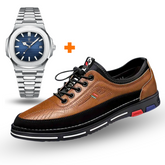 [PROMOÇÃO EXCLUSIVA]  Tênis Ortopédico Italiano de Couro Legitimo + Brinde Exclusivo