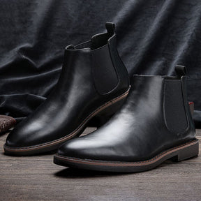Bota Chelsea Masculina De Couro