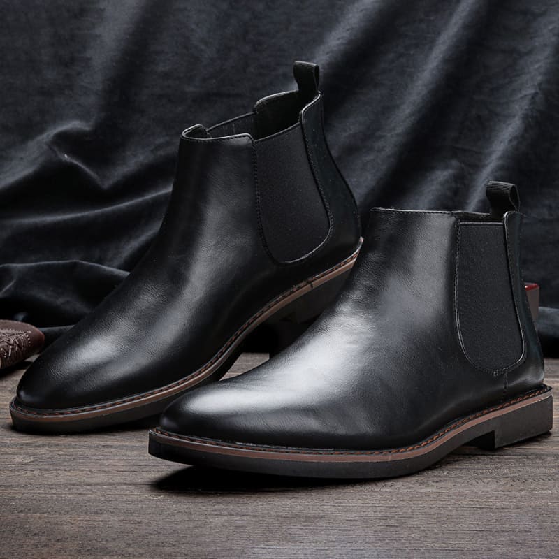 Bota Chelsea Masculina De Couro